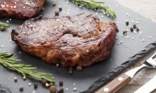 Beef steaks with rosemary and spices